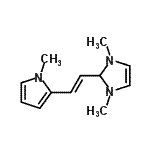 CAS 登录号：774182-33-1， 1,3-二甲基-2-[(E)-2-(1-甲基-1H-吡咯-2-基)乙烯基]-2,3-二氢-1H-咪唑