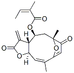 CAS 登录号：77448-64-7， (3aR-(3aR*,4S*(Z),6R*,10Z,11aR*))-2-甲基-2-丁烯酸 2,3,3a,4,5,6,7,11a-八氢-6,10-二甲基-3-亚甲基-2,7-二氧代-6,9-环氧环癸并(b)呋喃-4-基酯