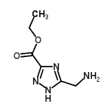 CAS 登录号：774527-57-0， 乙基5-(氨基甲基)-1H-1,2,4-三唑-3-羧酸酯