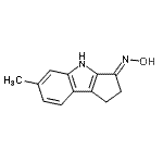 CAS 登录号：774593-76-9， (3E)-N-羟基-6-甲基-1,4-二氢环戊烯并[b]吲哚-3(2H)-亚胺