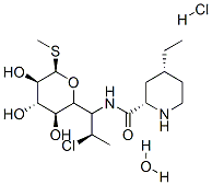 CAS 登录号：77495-92-2， (2S,4R)-N-[2-氯-1-[(2R,3R,4S,5R,6R)-3,4,5-三羟基-6-甲硫基四氢吡喃-2-基]丙基]-4-乙基哌啶-2-甲酰胺水合物盐酸盐