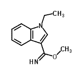 CAS 登录号：775251-03-1， 甲基1-乙基-1H-吲哚-3-甲亚氨酸酯