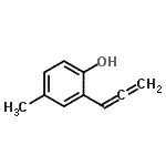 CAS 登录号：775285-22-8， 4-甲基-2-丙二烯基苯酚