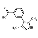 CAS 登录号：775322-46-8， 3-(2,4-二甲基-1H-吡咯-3-基)苯甲酸