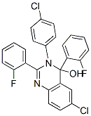 CAS 登录号：77549-03-2， 6-氯-3-(4-氯苯基)-2,4-二(2-氟苯基)喹唑啉-4-醇