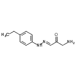 CAS 登录号：775535-29-0， (3E)-1-氨基-3-[(4-乙基苯基)亚肼基]丙酮