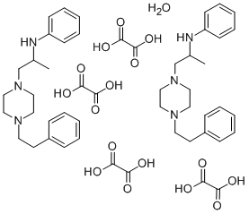 CAS 登录号：77562-92-6， 草酸, N-[1-(4-苯乙基哌嗪-1-基)丙-2-基]苯胺