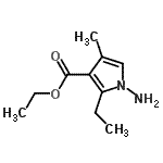 CAS 登录号：77588-66-0， 乙基1-氨基-2-乙基-4-甲基-1H-吡咯-3-羧酸酯