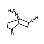 CAS 登录号：77603-69-1， 8-甲基-2-氧代-8-氮杂双环[3.2.1]辛烷-6-甲腈