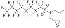 结构式 CAS# 77620-64-5, N-正丙基-N-(2,3-环氧丙基)全氟辛基磺酰胺