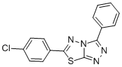 CAS 登录号：77712-56-2， 6-(4-氯苯基)-3-苯基-[1,2,4]三唑并[3,4-b][1,3,4]噻二唑