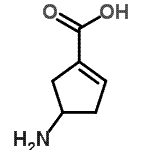 CAS 登录号：77745-27-8， 4-氨基-1-环戊烯-1-羧酸