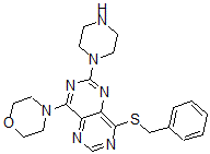 CAS#: 77749-49-6， 8-Morpholin-4-Yl-4-(Phenylmethylsulfanyl)-6-Piperazin-1-Ylpyrimido[6,5-e]Pyrimidine
