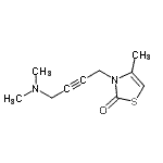 CAS 登录号：777801-82-8， 3-[4-(二甲基氨基)-2-丁炔-1-基]-4-甲基-1,3-噻唑-2(3H)-酮