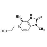 CAS 登录号：777813-86-2， 5-(2-羟基乙基)-4-亚氨基-1-甲基-1,3,4,5-四氢-2H-咪唑并[4,5-c]吡啶-2-酮