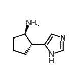 CAS 登录号：778552-22-0， (1R,2R)-2-(1H-咪唑-4-基)环戊烷胺