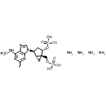 CAS 登录号：779323-43-2， [(1R,2S,4S,5S)-4-[2-碘-6-(甲基氨基)-9H-嘌呤-9-基]-2-(膦酰氧基)双环[3.1.0]己-1-基]甲基二氢磷酸酯四氨合物