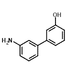 结构式 CAS# 779341-19-4, 3'-氨基-3-联苯醇