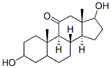 CAS 登录号：77983-84-7， (8S,9S,10S,13S,14S)-3,17-二羟基-10,13-二甲基-1,2,3,4,5,6,7,8,9,12,14,15,16,17-十四氢环戊烯并[a]菲-11-酮