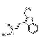 CAS 登录号：779983-90-3， (2E)-3-(2-乙基-1-苯并呋喃-3-基)-N-羟基-2-丙烯脒