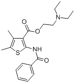 CAS#: 78033-85-9， 2-Diethylaminoethyl 2-(Benzoylamino)-4,5-Dimethylthiophene-3-Carboxylate