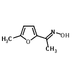 CAS 登录号：78073-03-7， (1E)-N-羟基-1-(5-甲基-2-呋喃基)乙烷亚胺