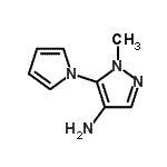 CAS 登录号：780746-49-8， 1-甲基-5-(1H-吡咯-1-基)-1H-吡唑-4-胺