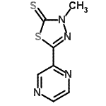 CAS 登录号：780792-40-7， 3-甲基-5-(2-吡嗪基)-1,3,4-噻二唑-2(3H)-硫酮