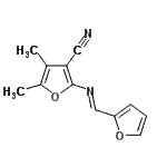 CAS 登录号：780806-52-2， 2-[(E)-(2-呋喃基亚甲基)氨基]-4,5-二甲基-3-糠腈
