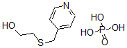CAS 登录号：78092-66-7， 2-((4-吡啶甲基)硫代)乙醇磷酸盐(1:1)