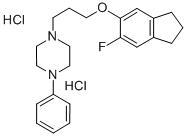 CAS#: 78114-74-6， 1-[3-[(6-Fluoro-2,3-Dihydro-1H-Inden-5-Yl)Oxy]Propyl]-4-Phenylpiperazine Dihydrochloride