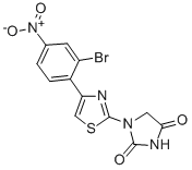 CAS 登录号：78140-10-0， 1-[4-(2-溴-4-硝基苯基)-1,3-噻唑-2-基]咪唑烷-2,4-二酮