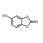 CAS 登录号：78213-00-0， 5-羟基-1,3-苯并二氧戊环-2-酮