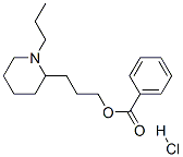 CAS 登录号：78219-50-8， 3-(1-丙基哌啶-2-基)丙基苯甲酸酯盐酸盐