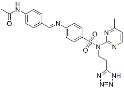 CAS 登录号：78311-77-0， N-[4-[[4-[(4-甲基嘧啶-2-基)-[2-(2H-四唑-5-基)乙基]氨基磺酰基]苯基]亚氨基甲基]苯基]乙酰胺