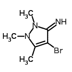 CAS 登录号：783249-53-6， 4-溴-1,2,5-三甲基-1,2-二氢-3H-吡唑-3-亚胺