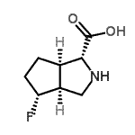 CAS 登录号：783325-81-5， (1R,3aS,4R,6aR)-4-氟八氢环戊烯并[c]吡咯-1-羧酸