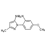 CAS 登录号：785003-65-8， 1-(2-氨基-4-甲氧基苯基)-3-甲基-1H-吡唑-5-胺