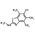 CAS 登录号：785012-07-9， 4,5,7-三甲基-2-(甲基氨基)-1,3-苯并噻唑-6-醇
