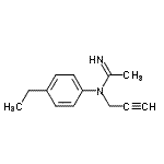 CAS 登录号：785018-43-1， N-(4-乙基苯基)-N-(2-丙炔-1-基)乙脒