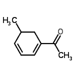 CAS 登录号：78523-42-9， 1-(5-甲基-1,3-环己二烯-1-基)乙酮