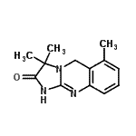 CAS 登录号：785731-14-8， 3,3,6-三甲基-1,5-二氢咪唑并[2,1-b]喹唑啉-2(3H)-酮