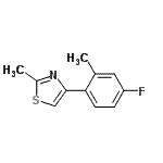 CAS#: 785750-09-6， 4-(4-Fluoro-2-methylphenyl)-2-methyl-1,3-thiazole