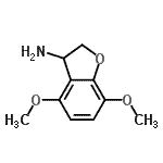 CAS 登录号：786624-52-0， 4,7-二甲氧基-2,3-二氢-1-苯并呋喃-3-胺