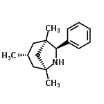 CAS 登录号：786639-60-9， (1R,3R,5S,7S)-1,3,5-三甲基-7-苯基-6-氮杂双环[3.2.1]辛烷