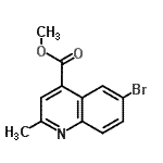 CAS#: 786659-09-4， Methyl 6-bromo-2-methyl-4-quinolinecarboxylate