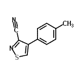 CAS 登录号：786710-60-9， 4-(4-甲基苯基)-1,2-噻唑-3-甲腈