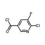 CAS 登录号：78686-85-8， 6-氯-5-氟烟酰氯化物