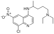 CAS 登录号：78703-80-7， N'-(7-氯-6-硝基喹啉-4-基)-N,N-二乙基戊烷-1,4-二胺