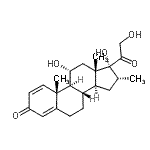 CAS 登录号：78761-59-8， (11alpha,16alpha)-11,17,21-三羟基-16-甲基孕甾-1,4-二烯-3,20-二酮